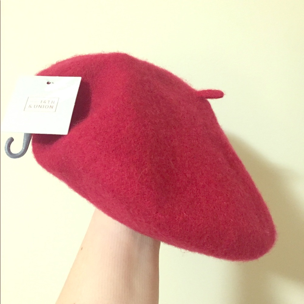 NWT Red Beret Hat